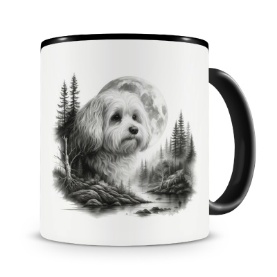 Tasse mit dem Motiv Havaneser im Wald