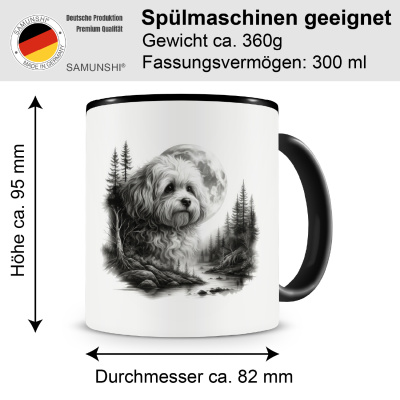 Tasse mit dem Motiv Bolonka Zwetna im Wald - Ansicht 2