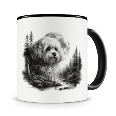Tasse mit dem Motiv Bolonka Zwetna im Wald