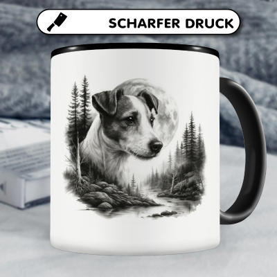 Tasse mit dem Motiv Jack Russell Terrier im Wald - Ansicht 5