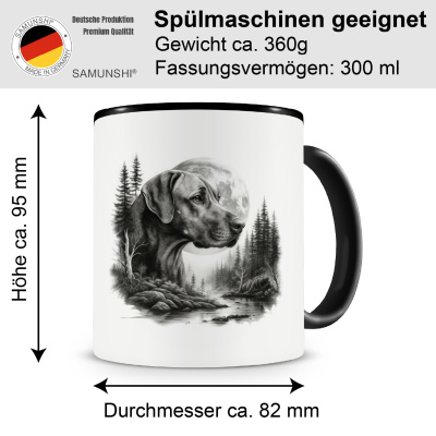Tasse mit dem Motiv Rhodesian Ridgeback im Wald - Ansicht 2