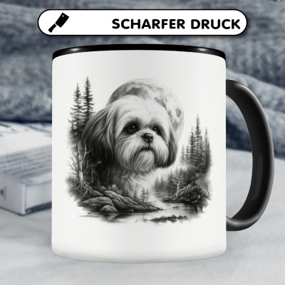 Tasse mit dem Motiv Shih-Tzu im Wald - Ansicht 5