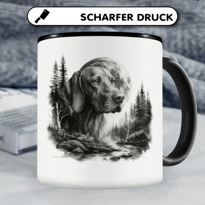 Tasse mit dem Motiv Magyar Vizsla im Wald - Ansicht 5