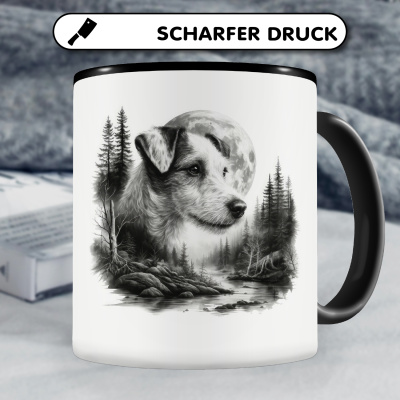 Tasse mit dem Motiv Parson Russell Terrier im Wald - Ansicht 5