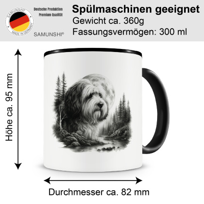 Tasse mit dem Motiv Tibet Terrier im Wald - Ansicht 2