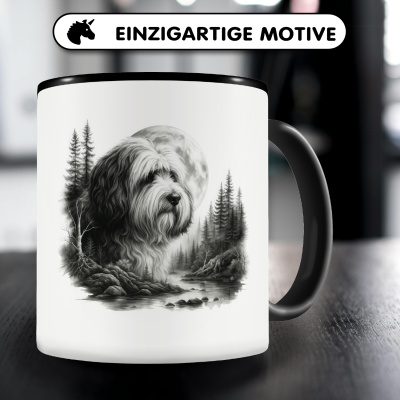 Tasse mit dem Motiv Tibet Terrier im Wald - Ansicht 3