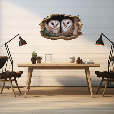 Buntes Wandtattoo 
