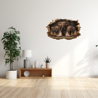 Buntes Wandtattoo 