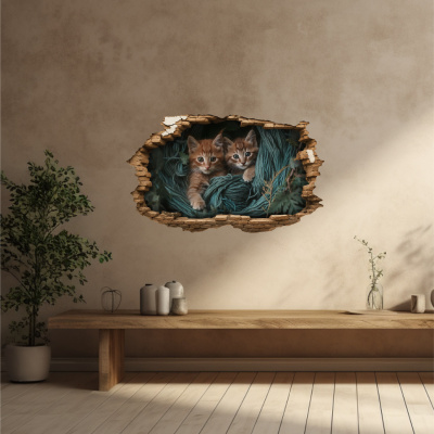 Buntes Wandtattoo 