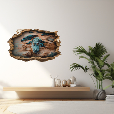 Buntes Wandtattoo 