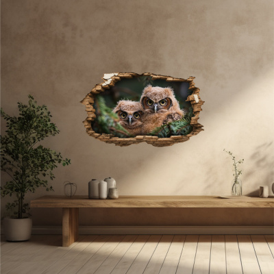 Buntes Wandtattoo 