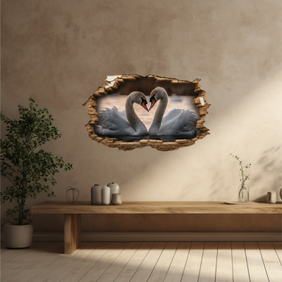 Buntes Wandtattoo 