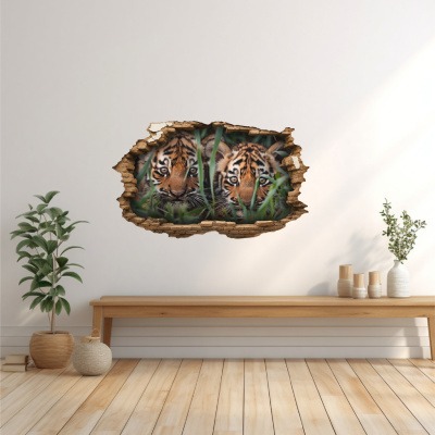 Buntes Wandtattoo 
