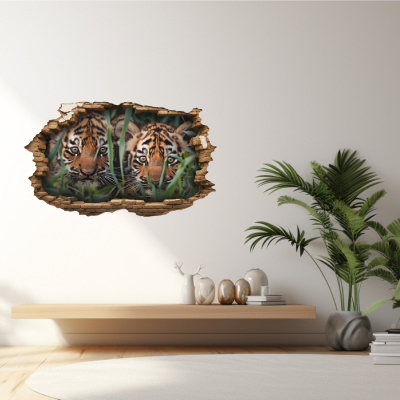Buntes Wandtattoo 