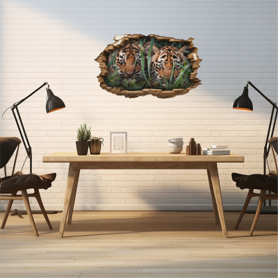 Buntes Wandtattoo 