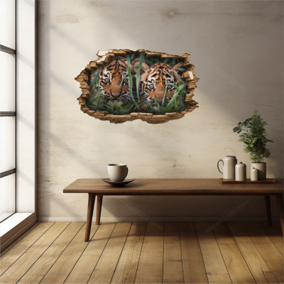 Buntes Wandtattoo 