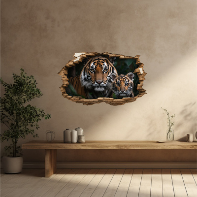Buntes Wandtattoo 