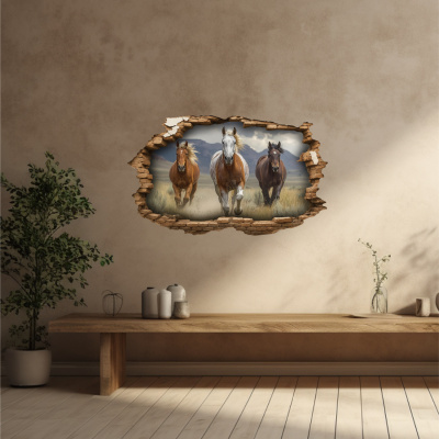 Buntes Wandtattoo 