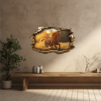 Buntes Wandtattoo 