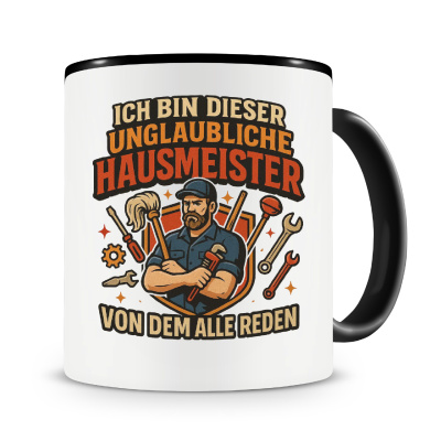 Tasse mit dem Motiv Der unglaubliche Hausmeister