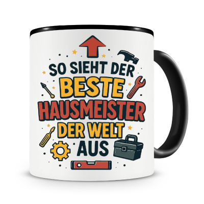 Tasse mit dem Motiv Bester Hausmeister der Welt
