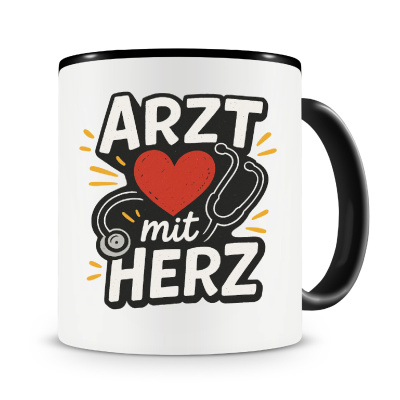 Tasse mit dem Motiv Arzt mit Herz