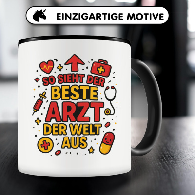 Tasse mit dem Motiv Der beste Arzt der Welt - Ansicht 3
