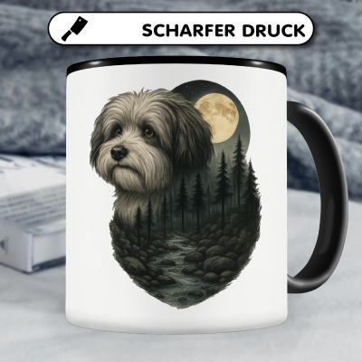 Tasse mit dem Motiv Havaneser im Mondlicht - Ansicht 5