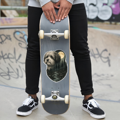 Havaneser im Wald Aufkleber Bunt - Ansicht 6