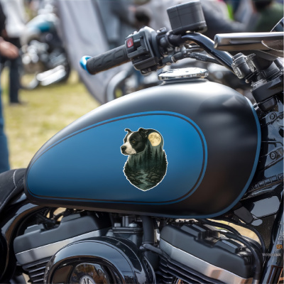 Staffordshire Terrier im Wald Aufkleber Bunt - Ansicht 8