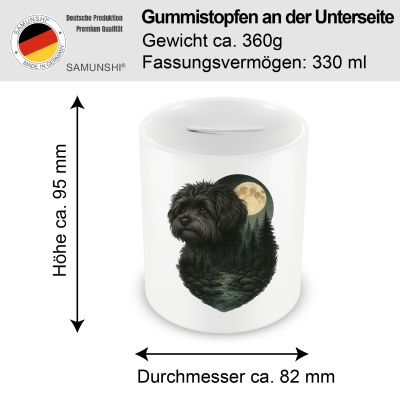 Spardose mit dem Motiv Bolonka Zwetna im Mondlicht - Ansicht 2