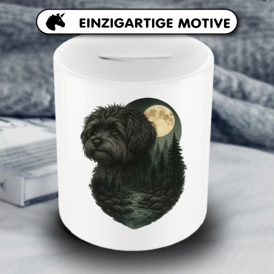 Spardose mit dem Motiv Bolonka Zwetna im Mondlicht - Ansicht 3