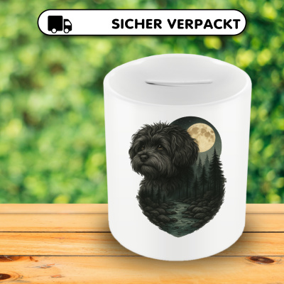 Spardose mit dem Motiv Bolonka Zwetna im Mondlicht - Ansicht 4