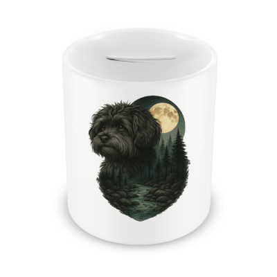 Spardose mit dem Motiv Bolonka Zwetna im Mondlicht