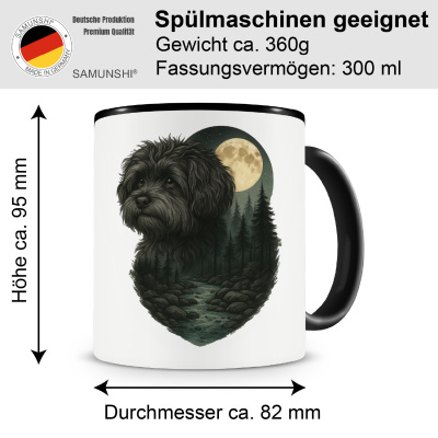 Tasse mit dem Motiv Bolonka Zwetna im Mondlicht - Ansicht 2