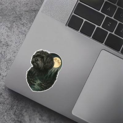 Bolonka Zwetna im Wald Aufkleber Bunt - Ansicht 7