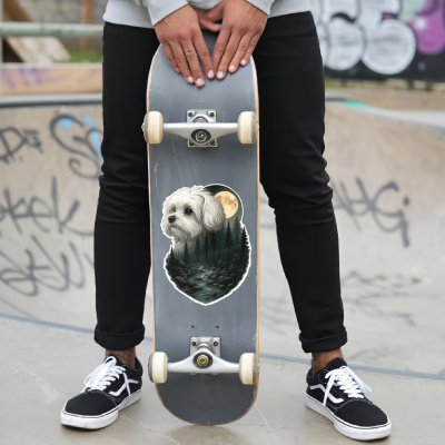 Malteser im Wald Aufkleber Bunt - Ansicht 6