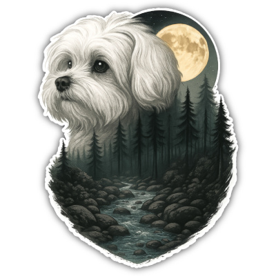 Wandtattoo  Malteser im Mondlicht 