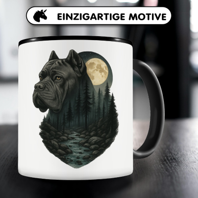 Tasse mit dem Motiv Cane Corso im Mondlicht - Ansicht 3