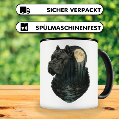 Tasse mit dem Motiv Cane Corso im Mondlicht - Ansicht 4