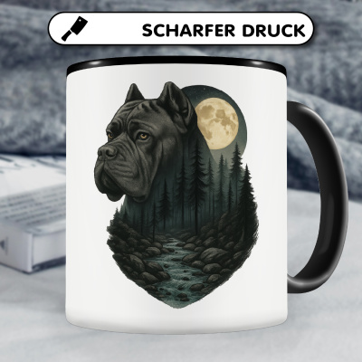 Tasse mit dem Motiv Cane Corso im Mondlicht - Ansicht 5
