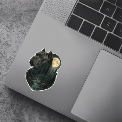 Cane Corso im Wald Aufkleber Bunt - Ansicht 7