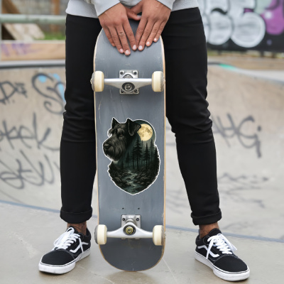 Riesenschnauzer im Wald Aufkleber Bunt - Ansicht 6