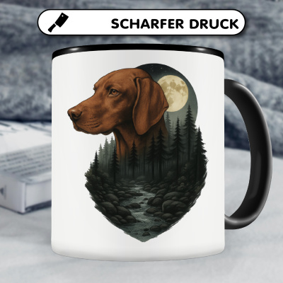 Tasse mit dem Motiv Magyar Vizsla im Mondlicht - Ansicht 5