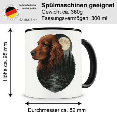 Tasse mit dem Motiv Cocker Spaniel im Mondlicht - Ansicht 2
