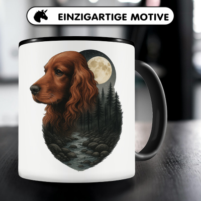Tasse mit dem Motiv Cocker Spaniel im Mondlicht - Ansicht 3