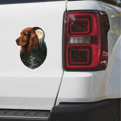 Cocker Spaniel im Wald Aufkleber Bunt - Ansicht 2