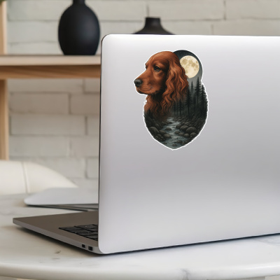 Cocker Spaniel im Wald Aufkleber Bunt - Ansicht 5