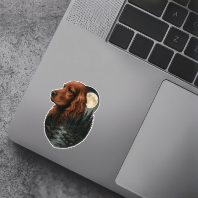 Cocker Spaniel im Wald Aufkleber Bunt - Ansicht 7