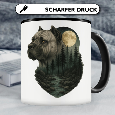Tasse mit dem Motiv Dogo Canario im Mondlicht - Ansicht 5